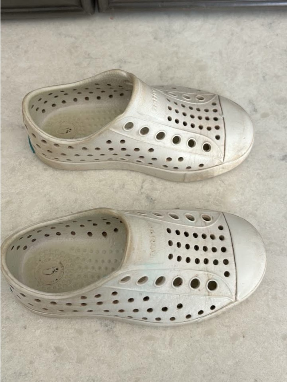 Native Shoes Kids White Slip-On Water Shoes